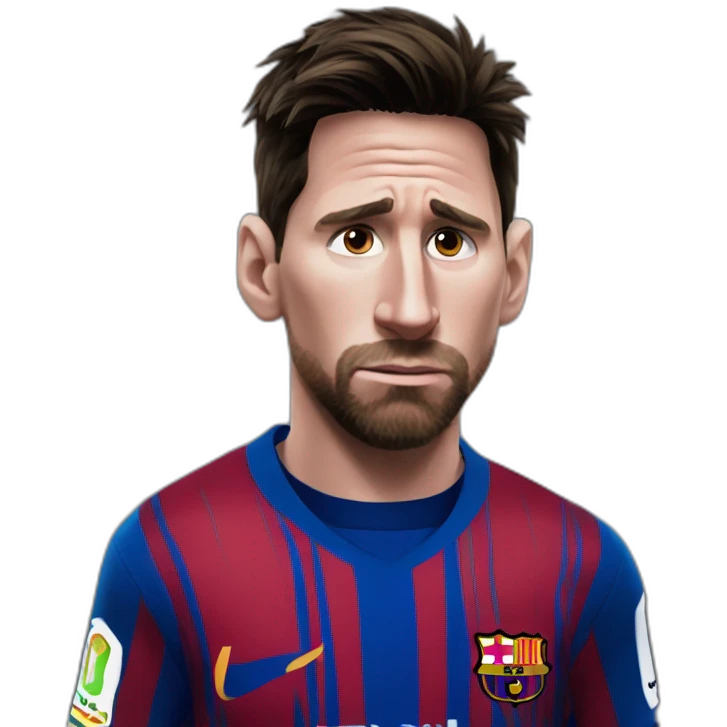 messi sad emoji