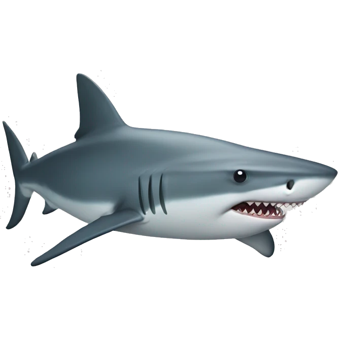 shark with tophead emoji