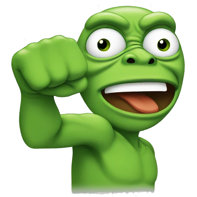 pepe giving a punch emoji