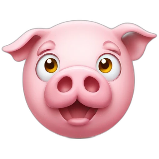 Pig golf emoji