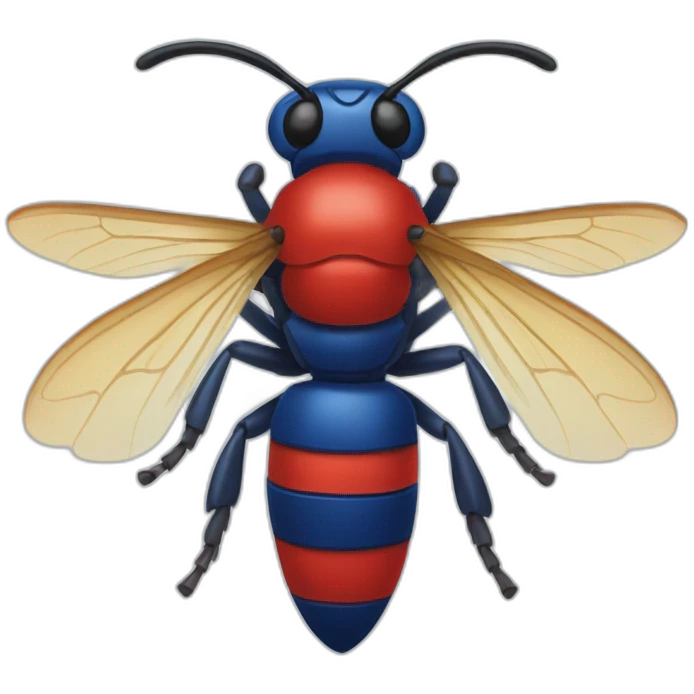 Hornet-blue-white-red-france emoji