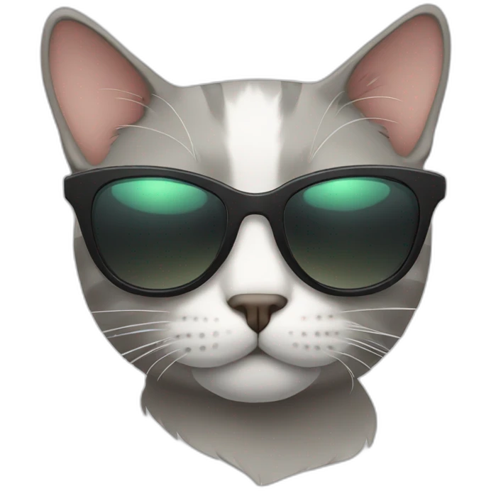 Cat with sunglasses emoji