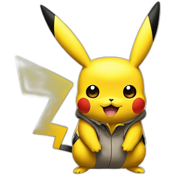 Macron mangeant Pikachu emoji