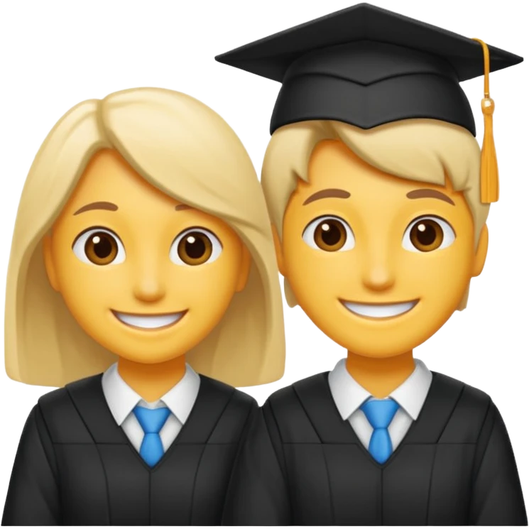 dos estudiantes universitarios cuerpo completo piel blanca  emoji