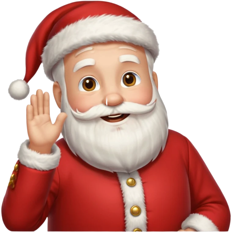 Un santa que diga gracias por tu compra emoji