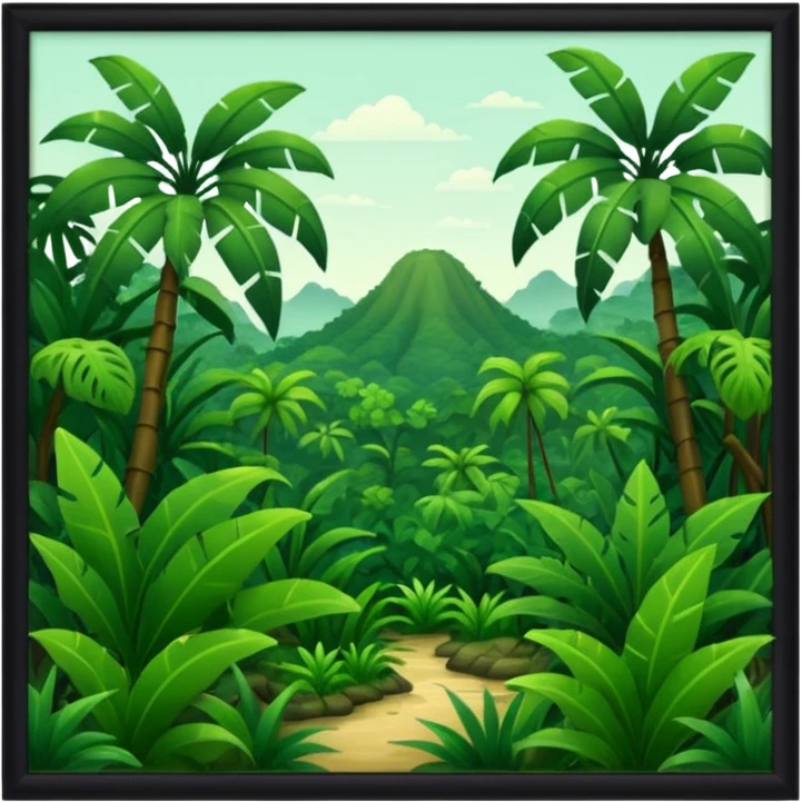 hintergrund dschungel emoji