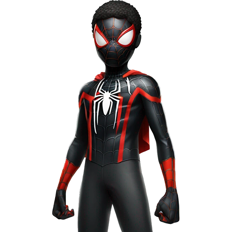 spider-man miles morales full body emoji