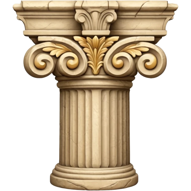 Stone column capital emoji