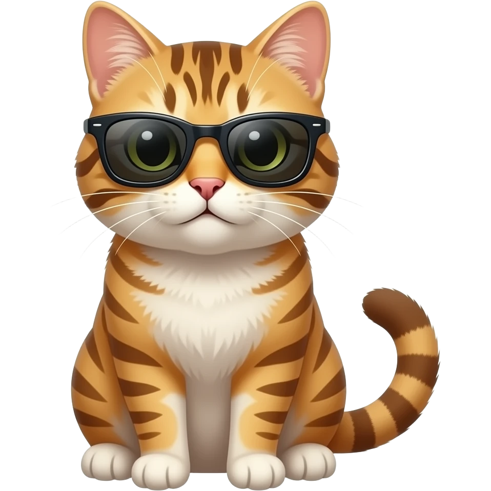 Cat wearing sunglasses emoji