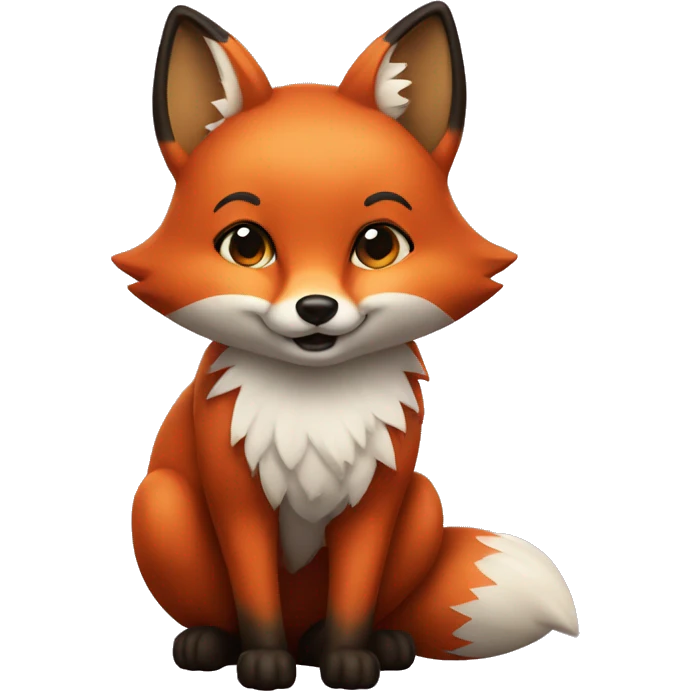 Fox, curvy emoji