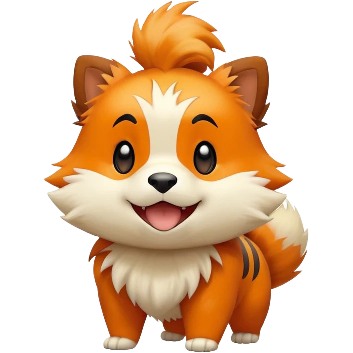 Growlithe Pokémon happy face emoji