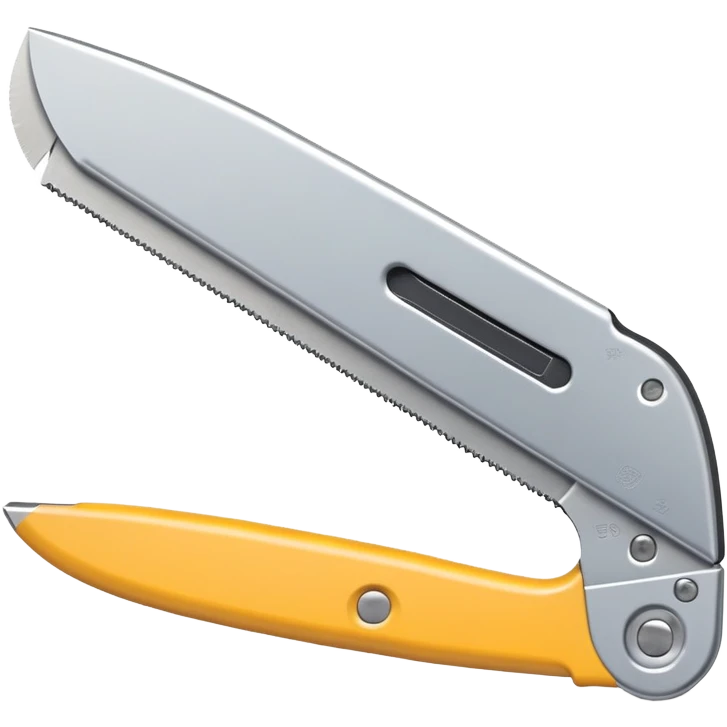 Box cutter utility knife with extended blade, sharp and precise cutting tool emoji