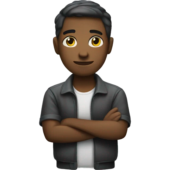 Person with arms crossed emoji