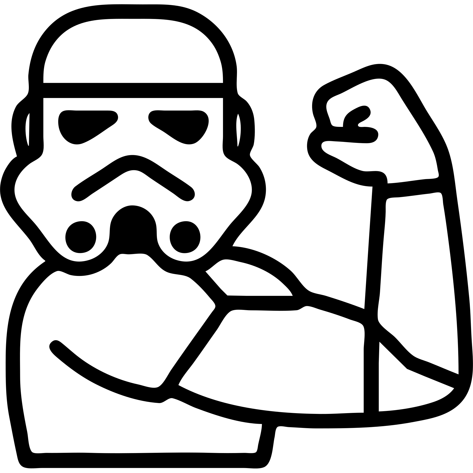 storm trooper from Star Wars flexing bicep, icon style emoji