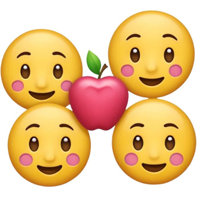 Розовые цветы emoji
