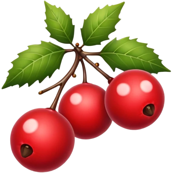 christmas berries emoji