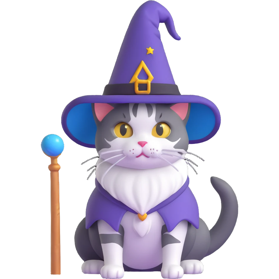 wizard cat emoji