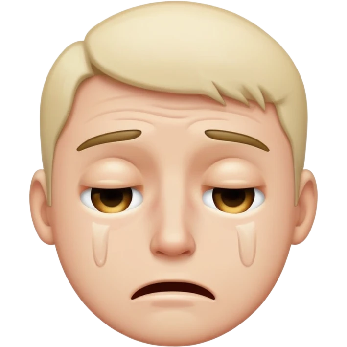 broke man crying emoji