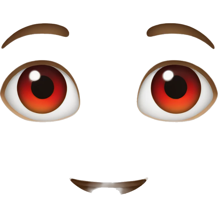 Red eyes  emoji