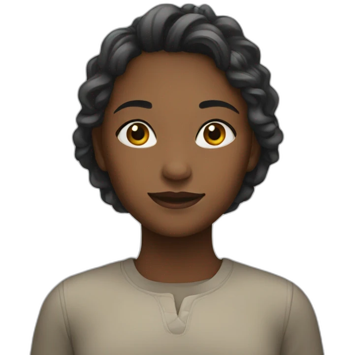 Girl with horizon emoji