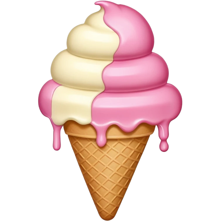 A ice cream heart emoji