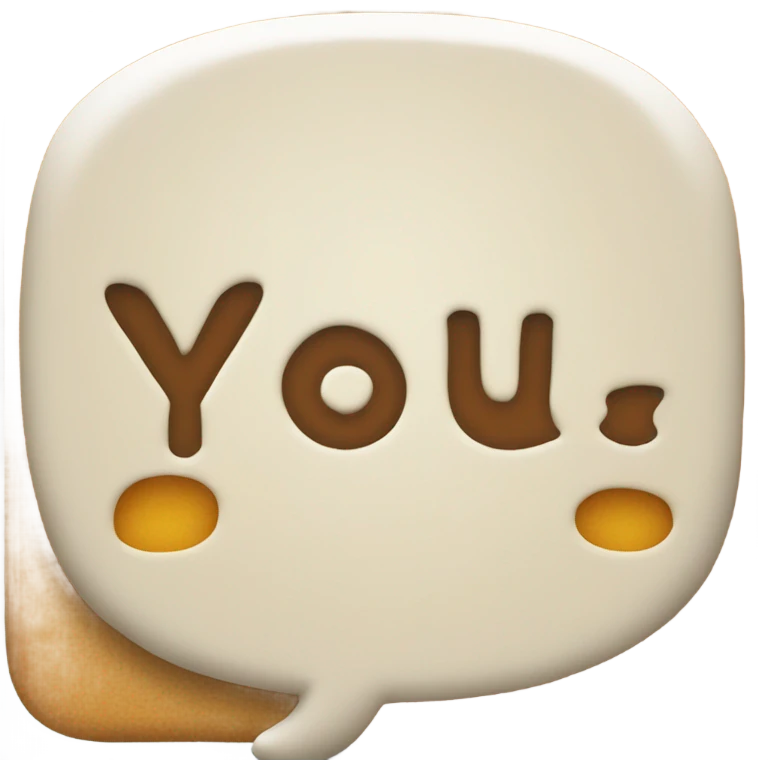 A speech bubble saying “your cooked” emoji