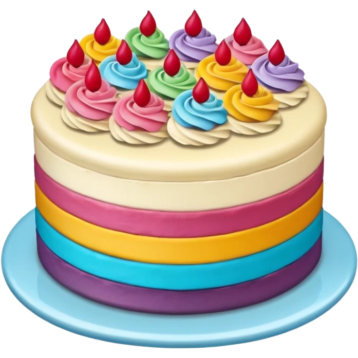 انواع کیک emoji