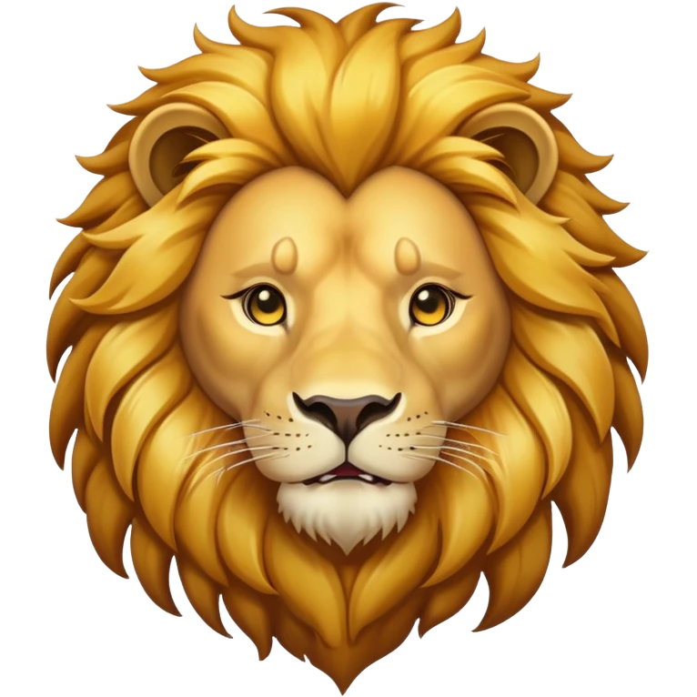 majestic lion with mane emoji