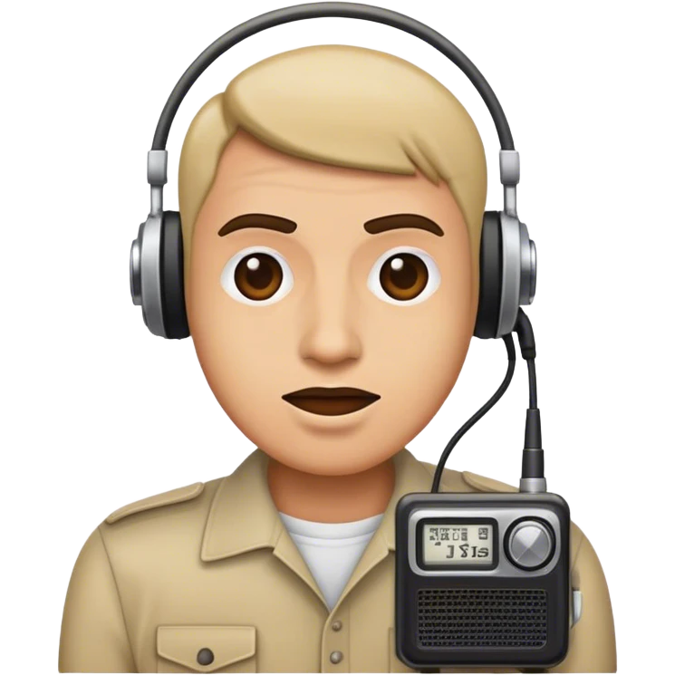 Emoji con cara de radio rebel  emoji