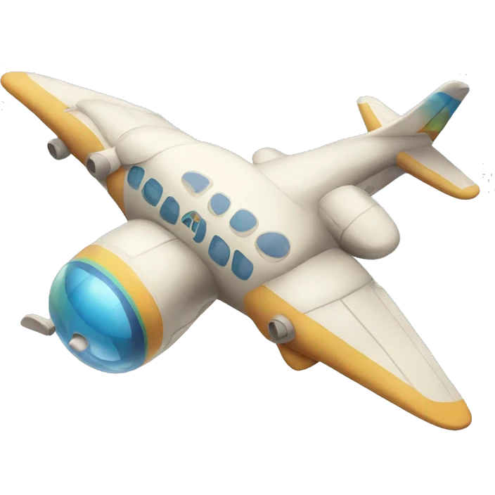 happy Hippie airplane emoji
