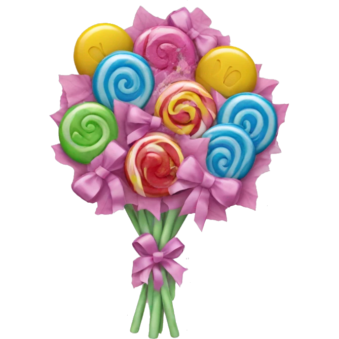 candy bouquet emoji