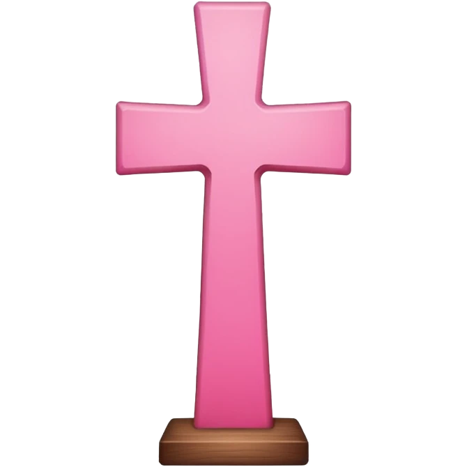 Pink cross emoji