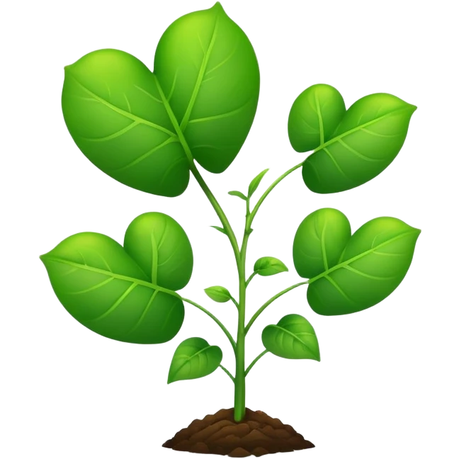 a heart plant emoji