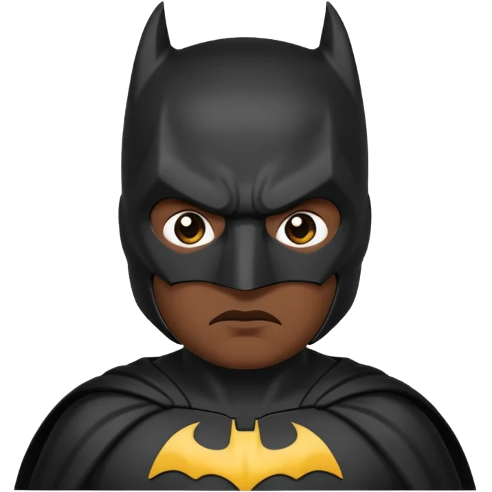 Batman emoji with no emotions  emoji