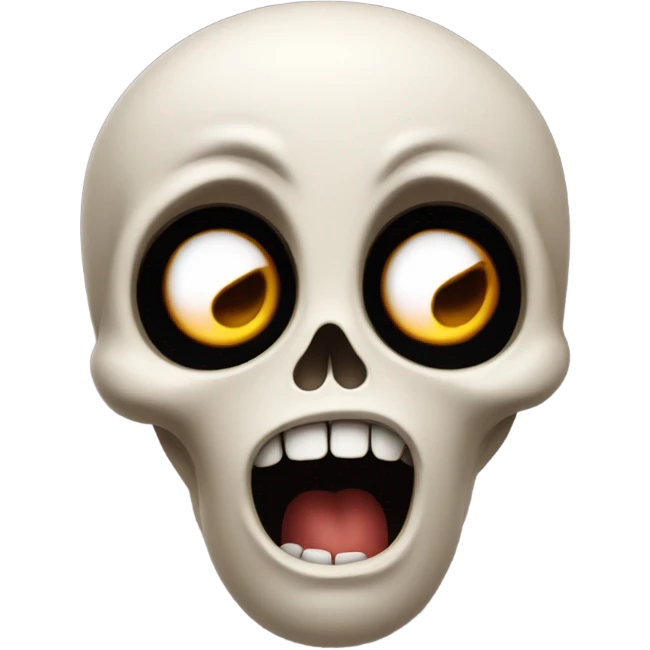 Skull emoji surprised  emoji