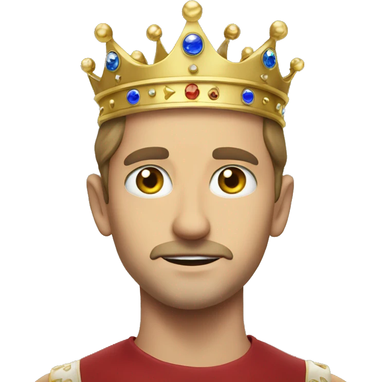 Czech Crown in eyes emoji