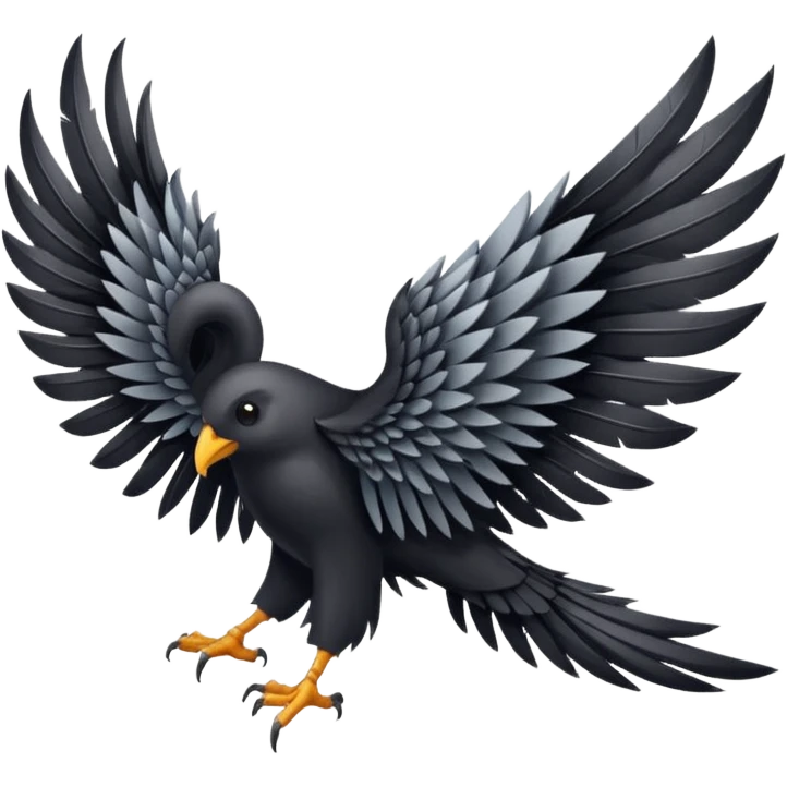 black wing only emoji
