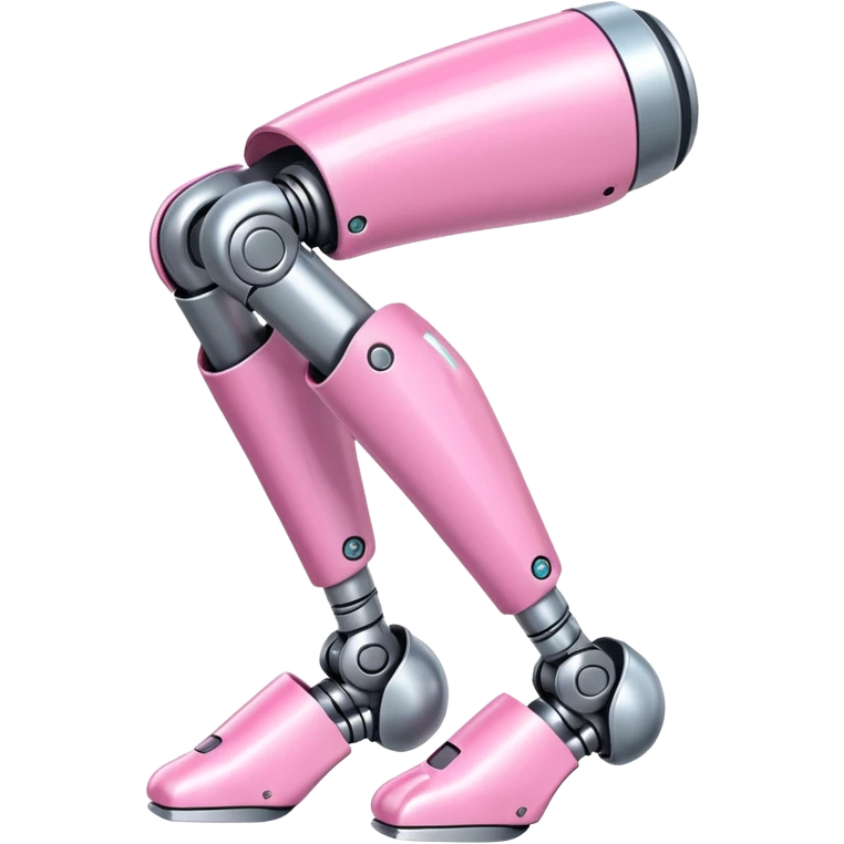pink robotic cybernatic leg emoji