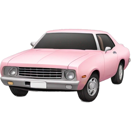 light pink modern car emoji