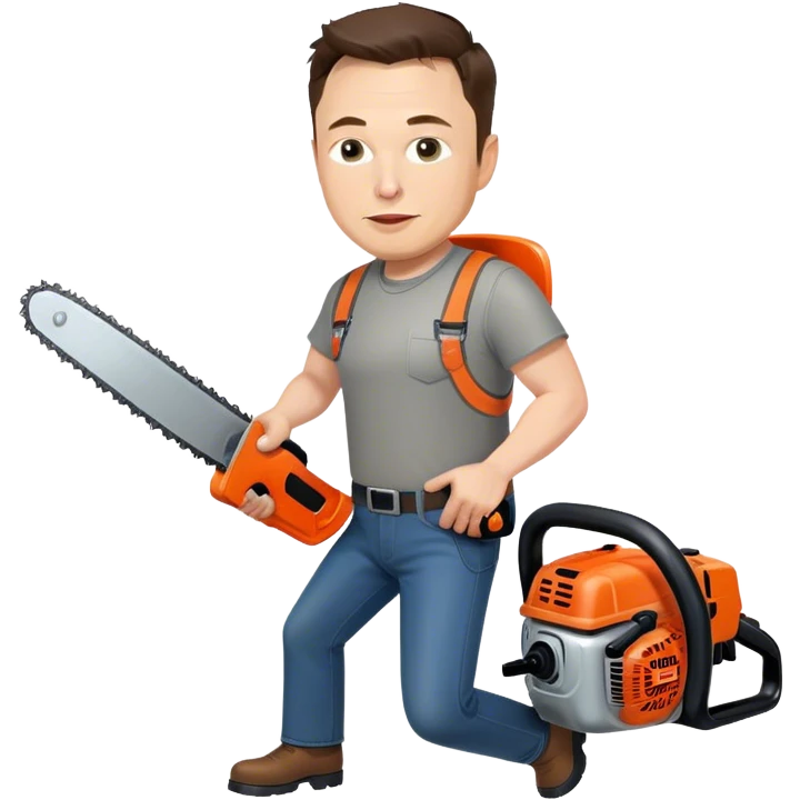 Musk picks up the chainsaw emoji
