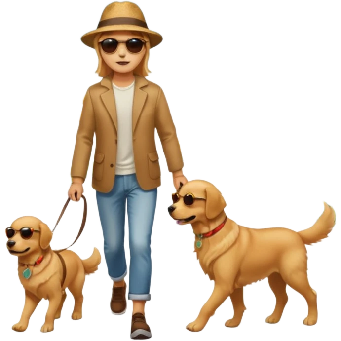 walking with dog emoji