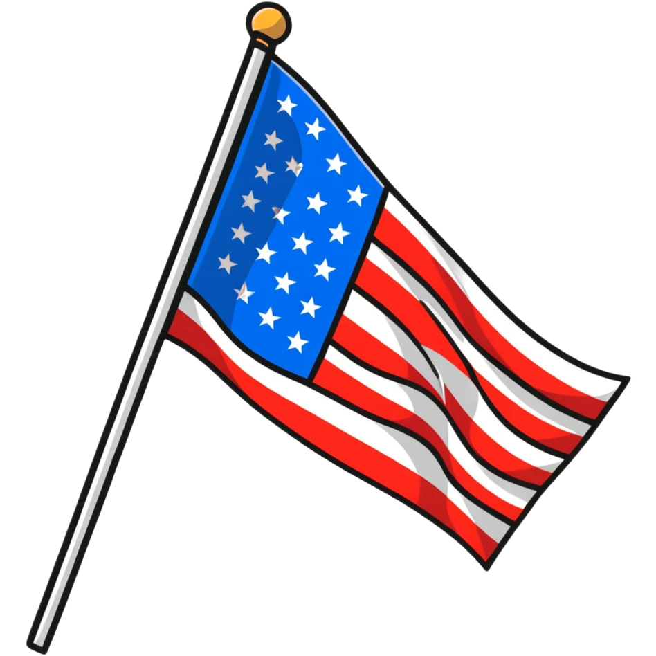 American flag patriotic emoji