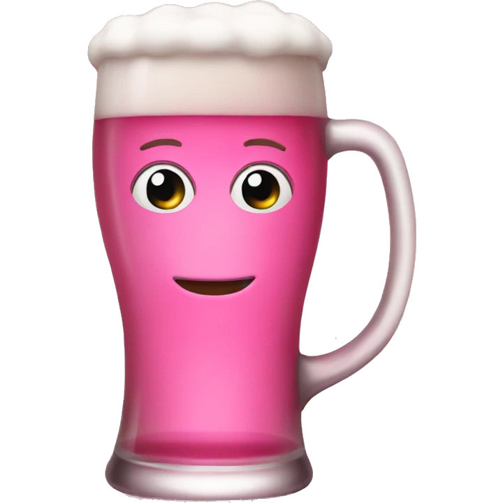 pink beer emoji