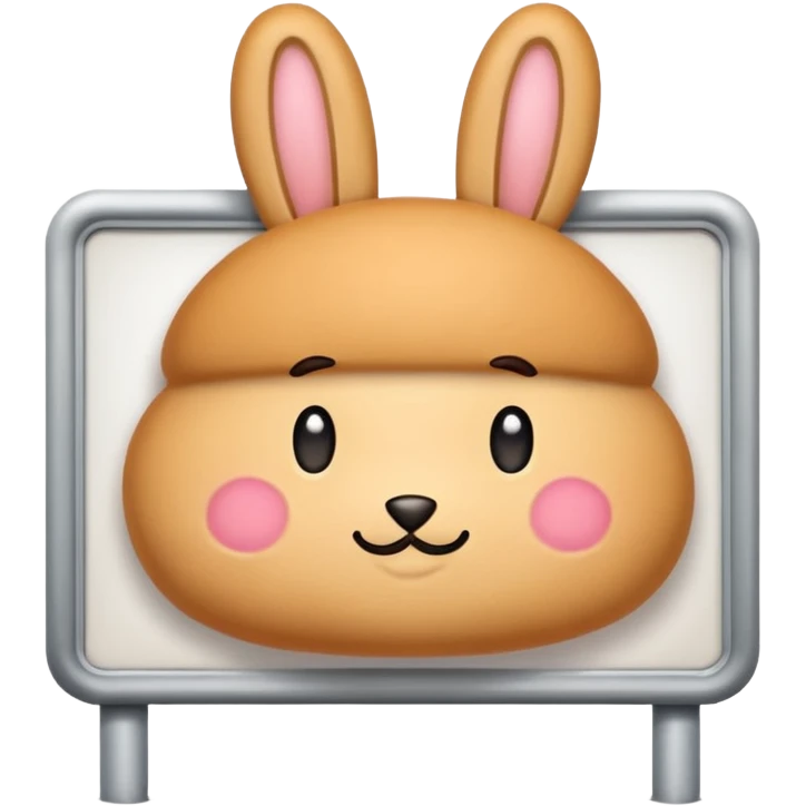 make a white billboard with the text “bun you” inside lt emoji