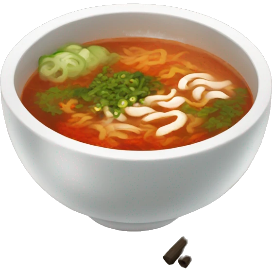Spicy Korean soup  emoji