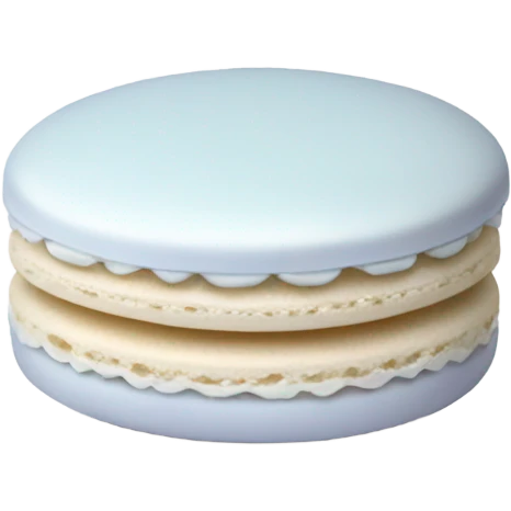 White Macaron  emoji
