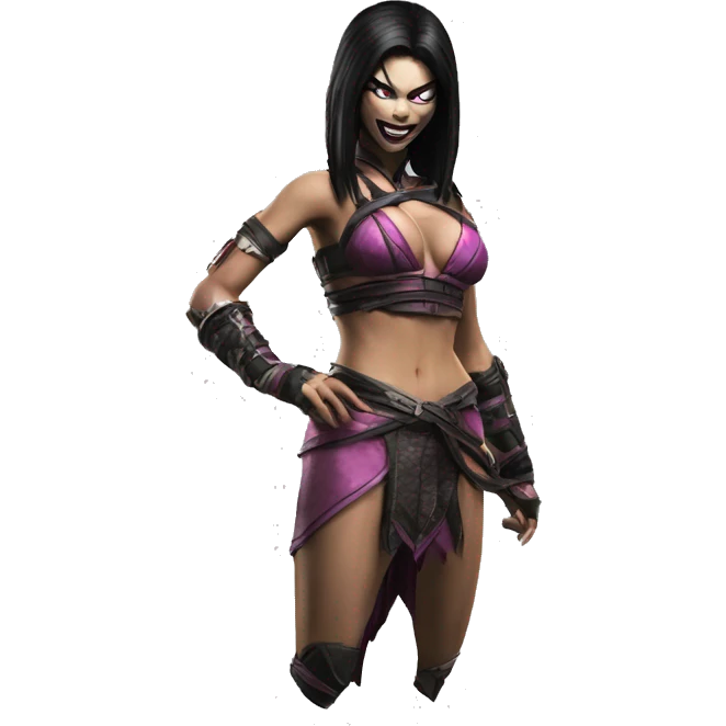 Laughs Mileena Mortal Kombat X emoji