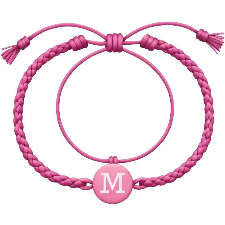 Can you make a friendship bracelet that says Madison and pink? emoji