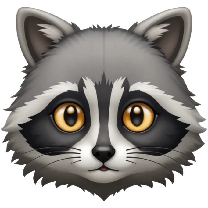 Cat and raccoon mix emoji