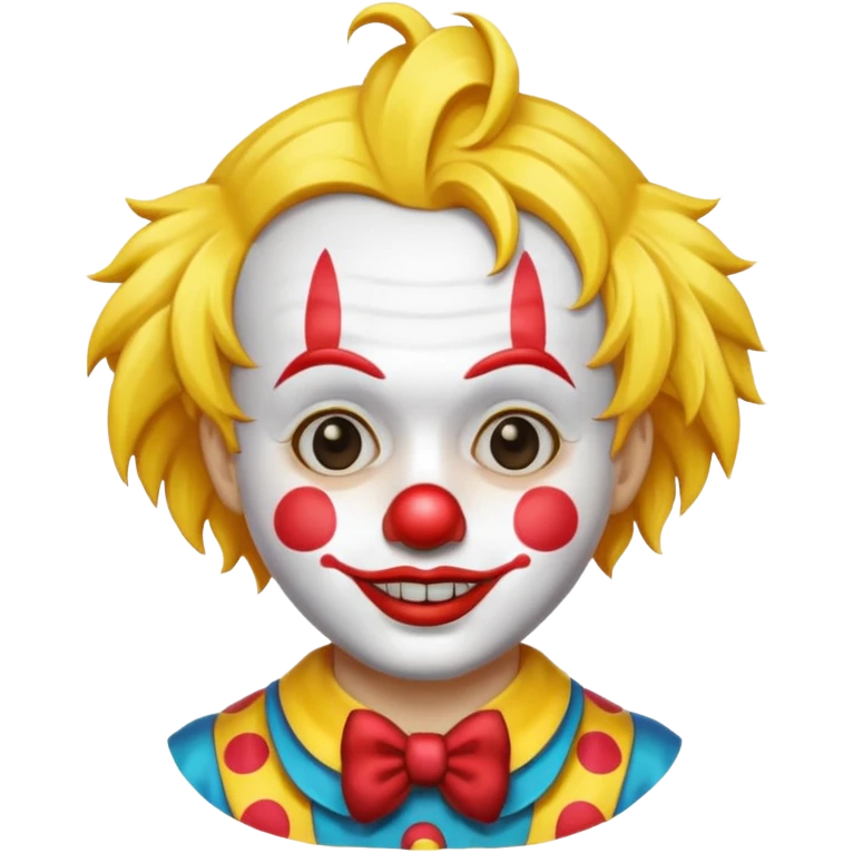 yellow hair clown emoji